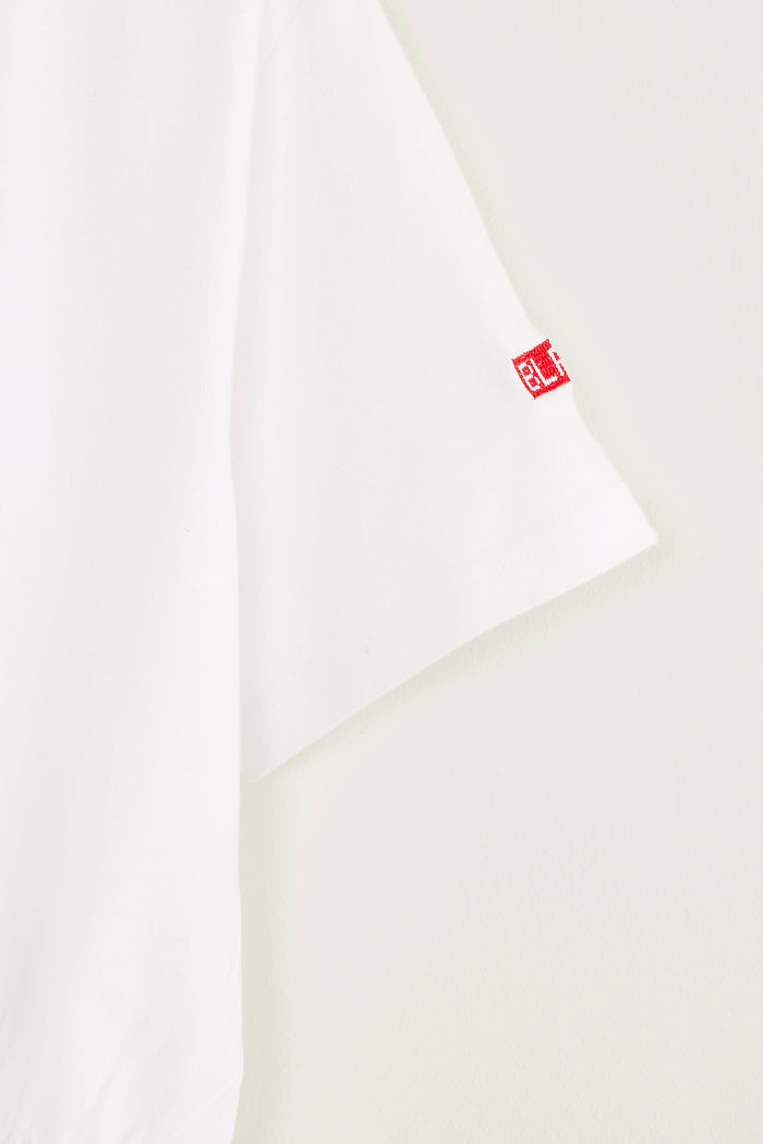 Bellerose T-shirt Court Blanc Manches Courtes Pour Filles