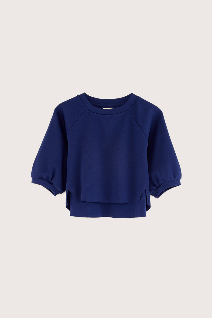 Bellerose T-shirt Court Bleu à Manches Courtes Pour Filles