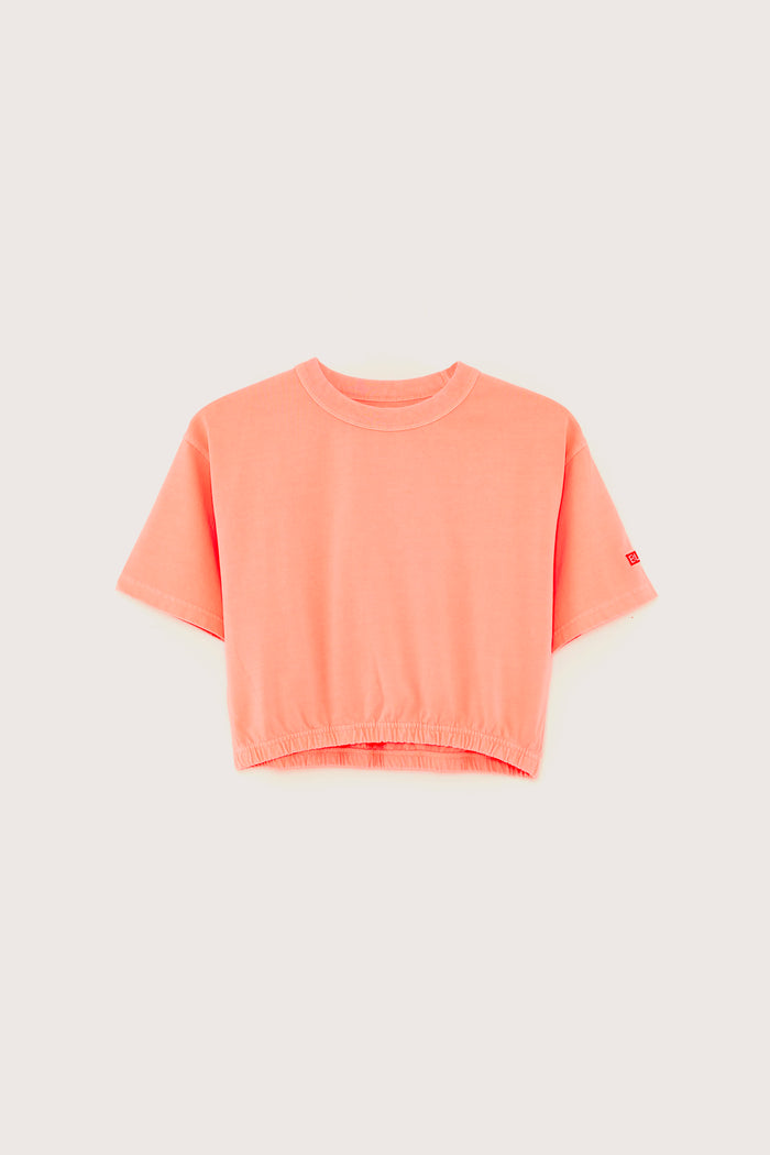 Bellerose T-shirt Court Rose à Manches Courtes Pour Filles