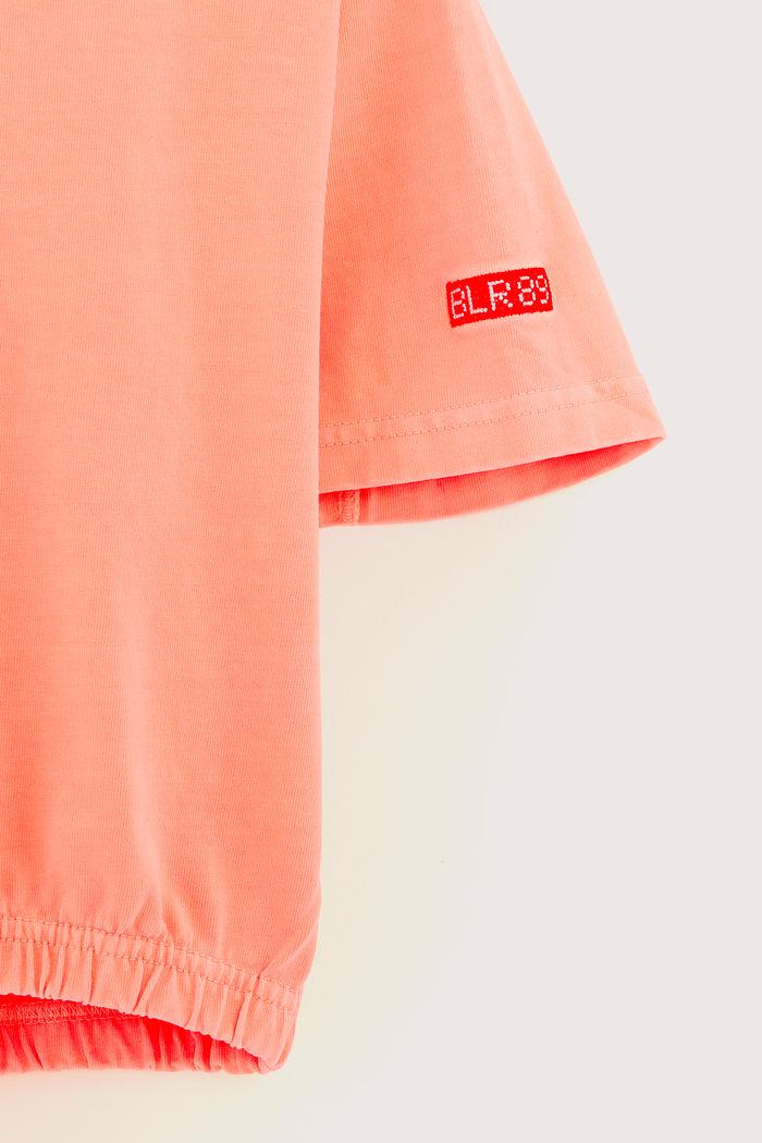Bellerose T-shirt Court Rose à Manches Courtes Pour Filles