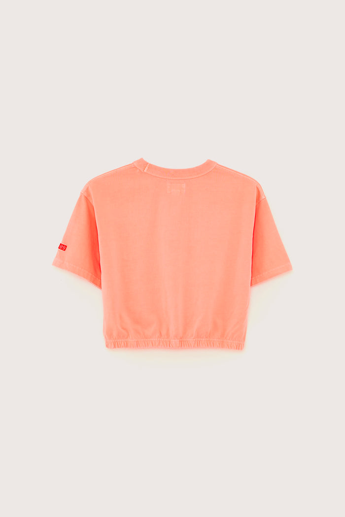 Bellerose T-shirt Court Rose à Manches Courtes Pour Filles