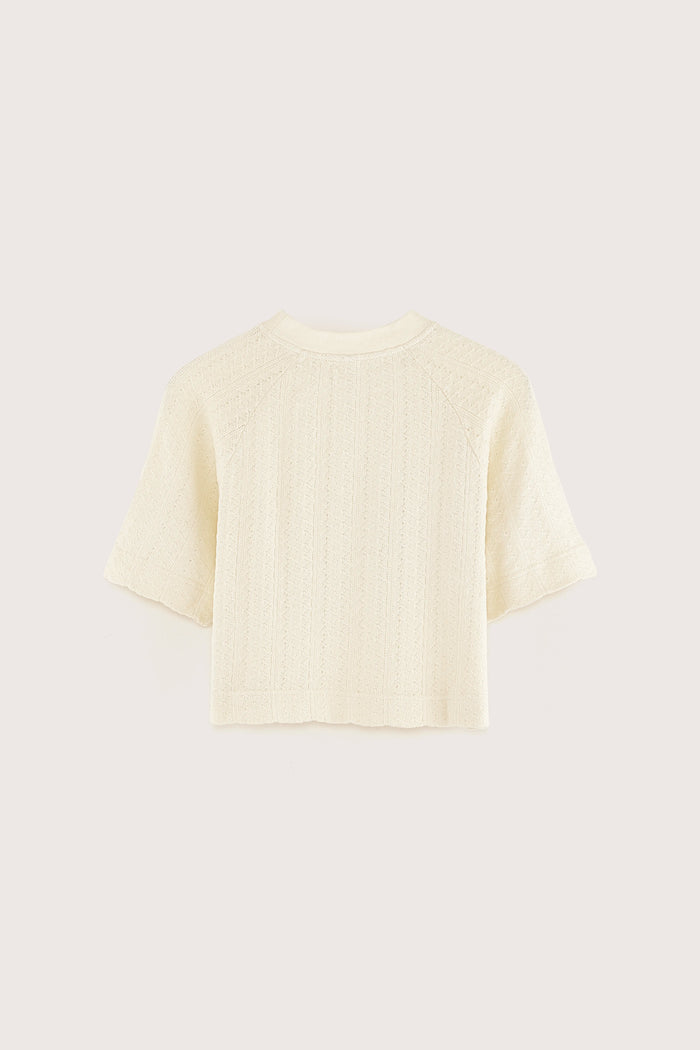 Bellerose T-shirt écru à Manches Courtes Pour Filles