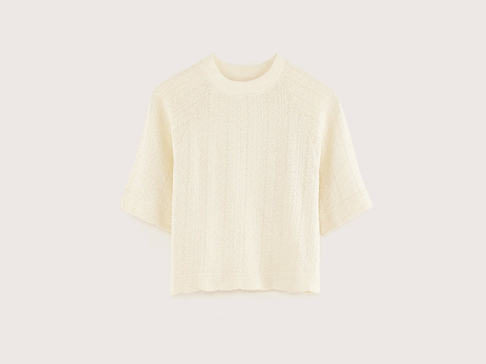 Bellerose T-shirt écru à manches courtes pour filles