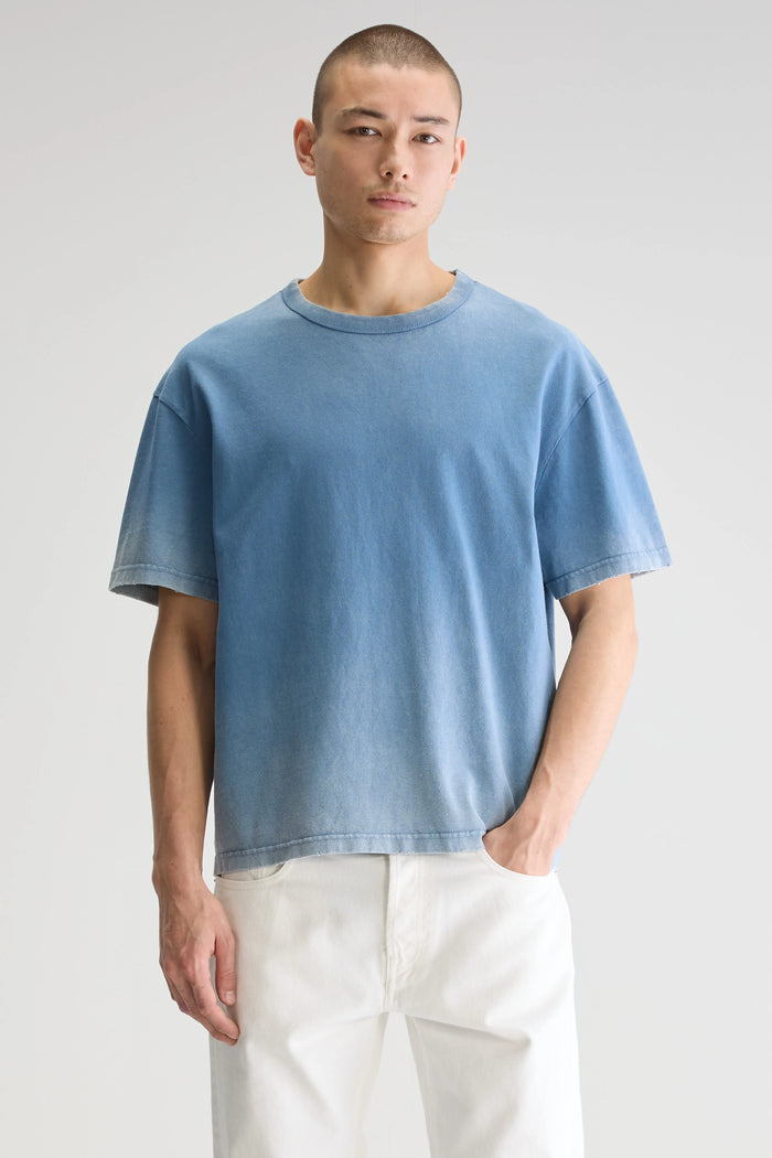 Bellerose T-shirt Gris-bleu à Manches Courtes Pour Homme