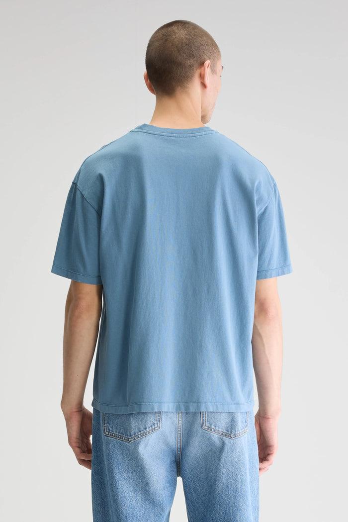 Bellerose T-shirt Gris-bleu à Manches Courtes Pour Homme