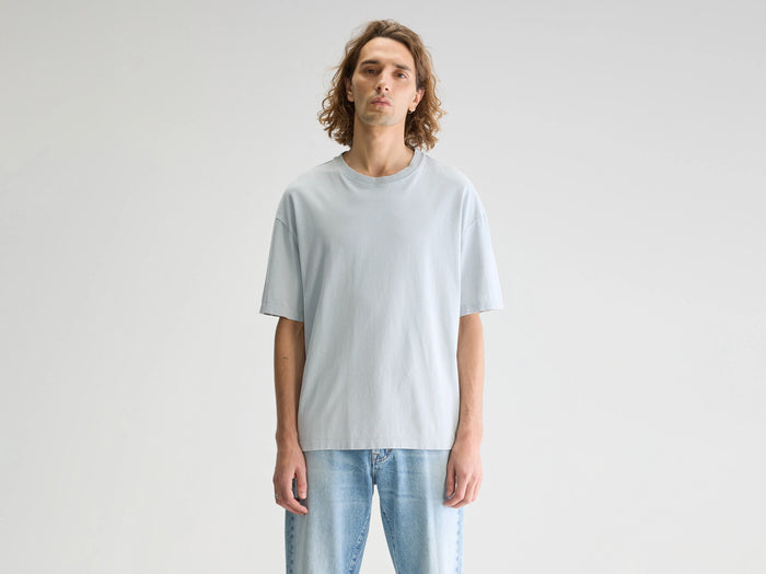 Bellerose T-shirt gris-bleu à manches courtes pour homme