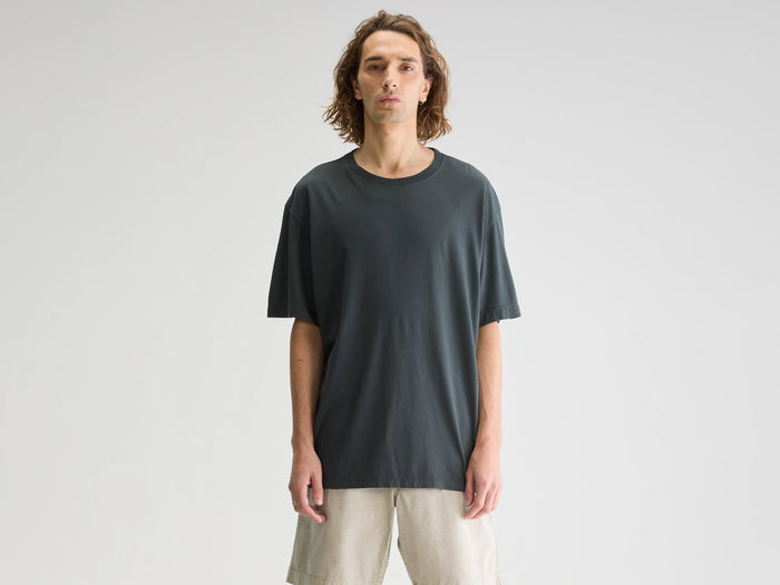 Bellerose T-shirt gris foncé à manches courtes pour homme