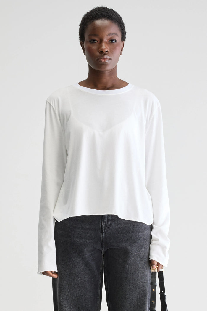Bellerose T-shirt Manches Longues Blanc Pour Femmes