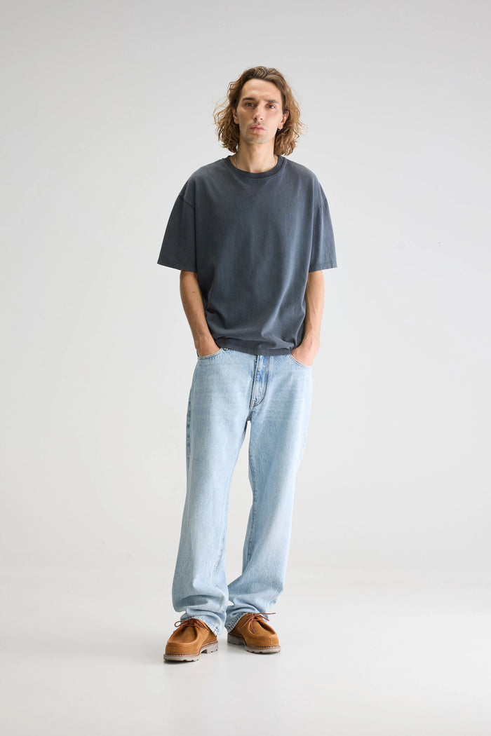 Bellerose T-shirt Noir-bleu à Manches Courtes Pour Homme