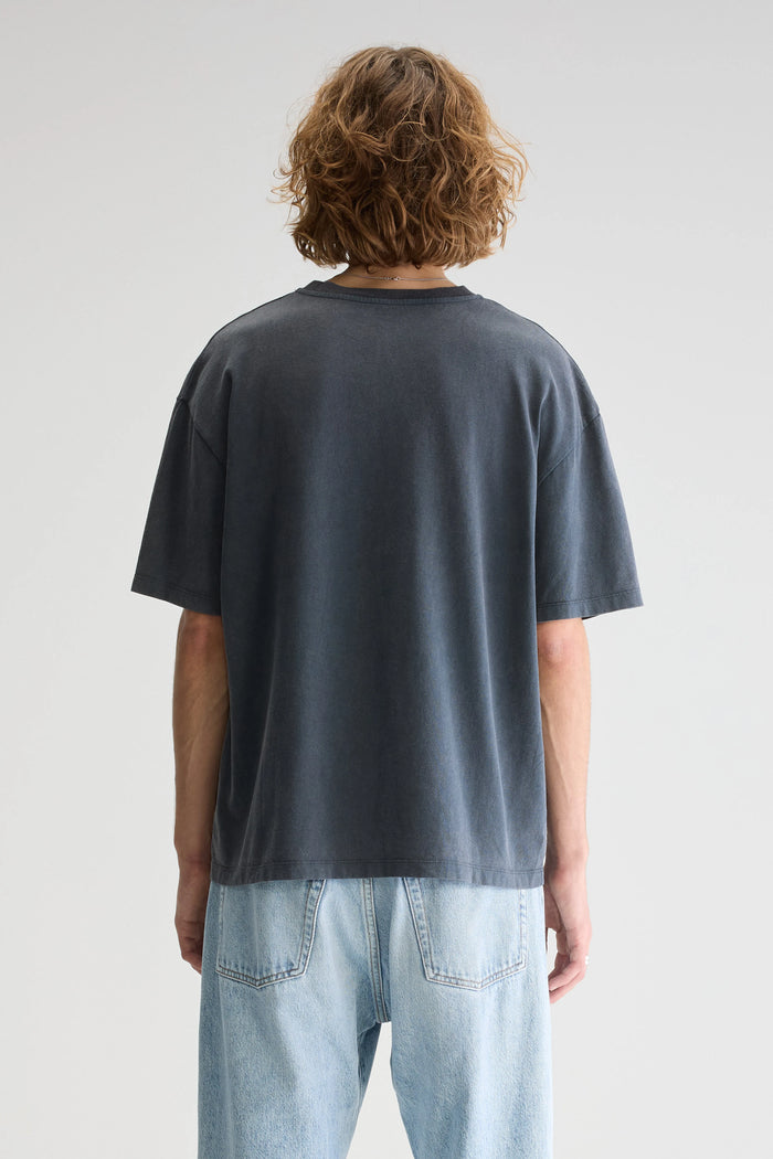 Bellerose T-shirt Noir-bleu à Manches Courtes Pour Homme
