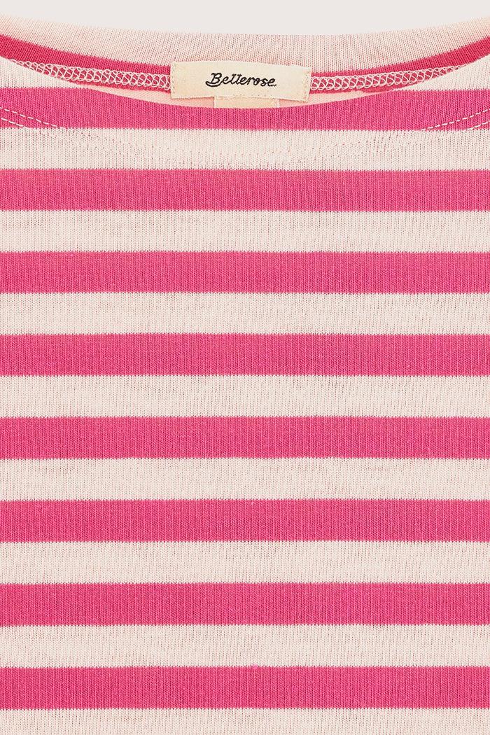 Bellerose T-shirt Rayé à Manches Courtes Pour Filles