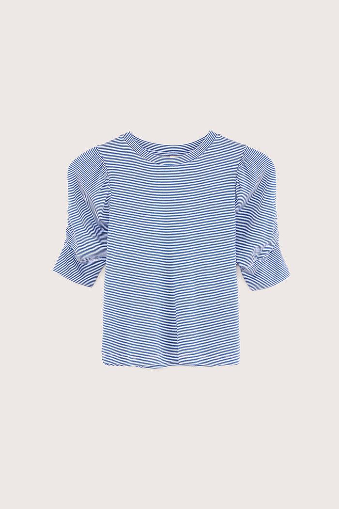 Bellerose T-shirt Rayé à Manches Courtes Pour Filles