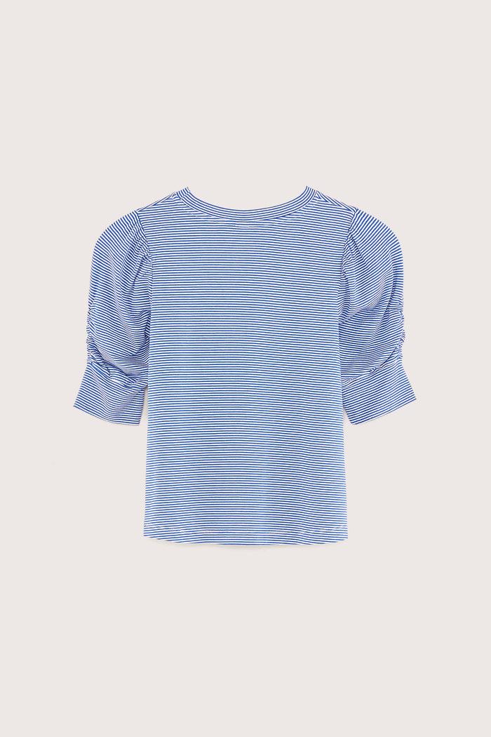 Bellerose T-shirt Rayé à Manches Courtes Pour Filles