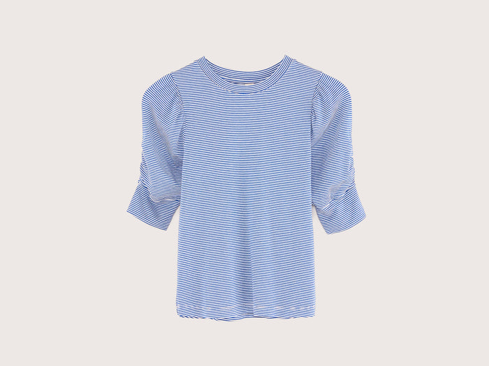 Bellerose T-shirt rayé à manches courtes pour filles