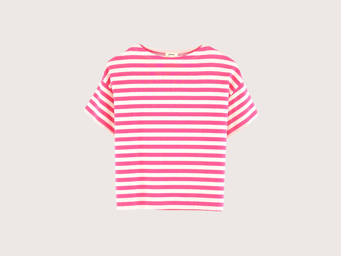 Bellerose T-shirt rayé à manches courtes pour filles