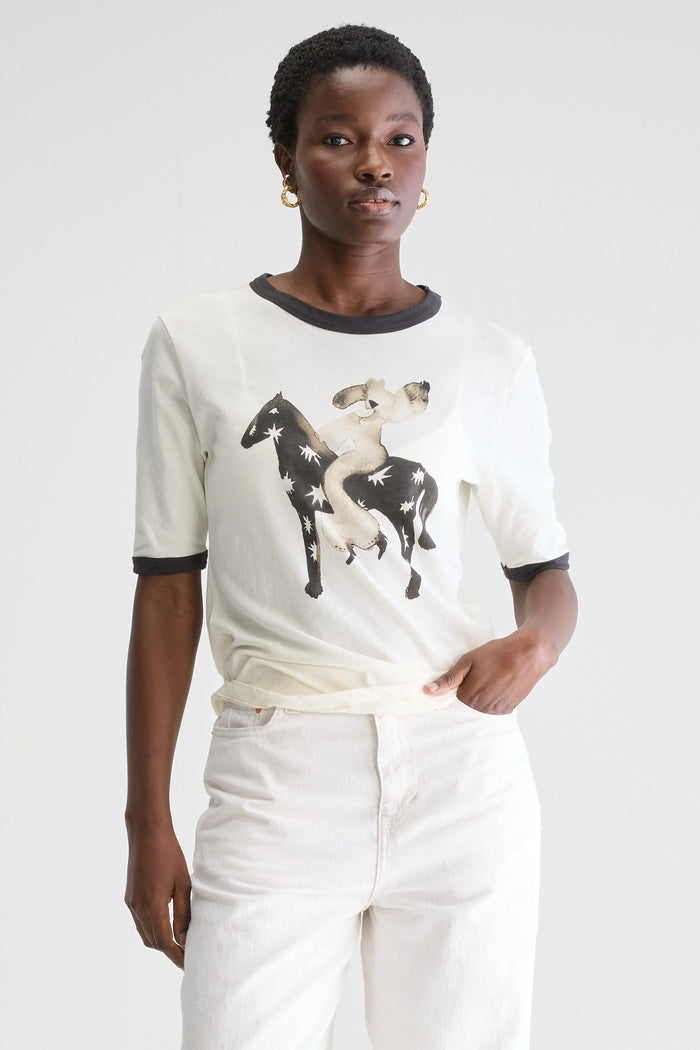 Bellerose T-shirt Slim-fit à Imprimé Aquarelle Pour Femmes