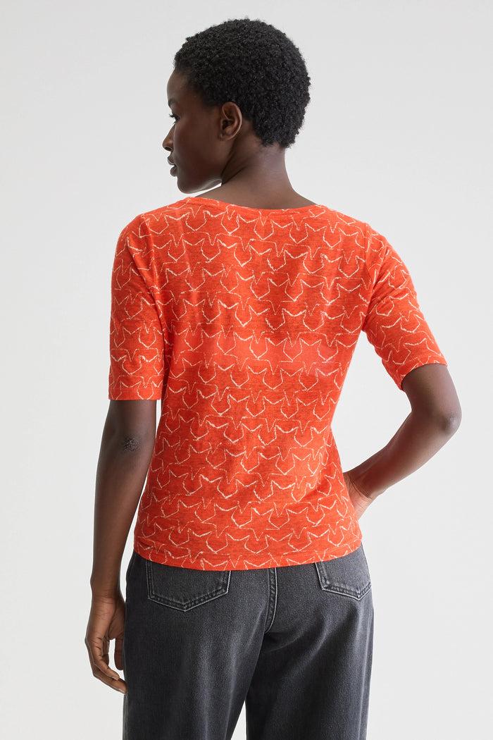 Bellerose T-shirt Slim-fit Imprimé étoile Rouge Pour Femmes