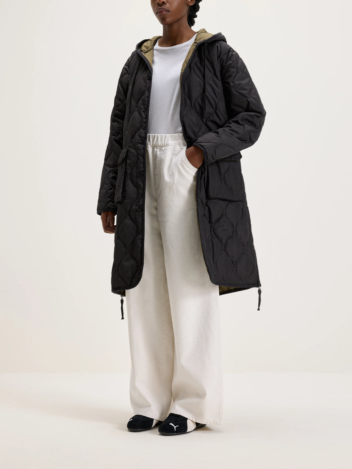 Taion Taion Long Manteau Militaire à Capuche