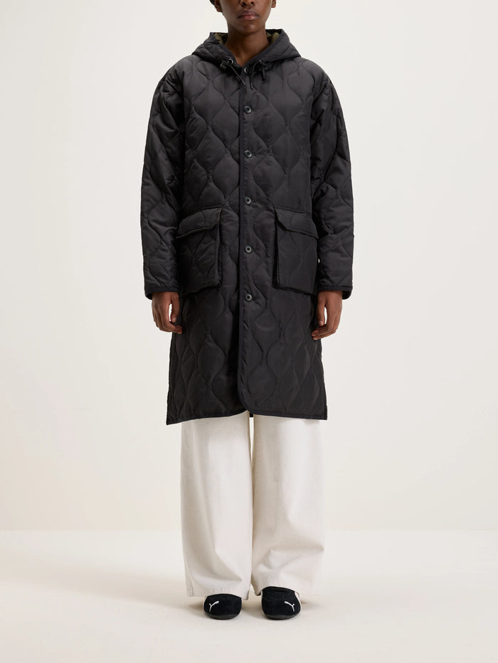 Taion Taion Long Manteau Militaire à Capuche