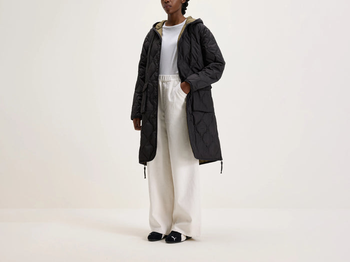 Taion Taion Long Manteau Militaire à Capuche
