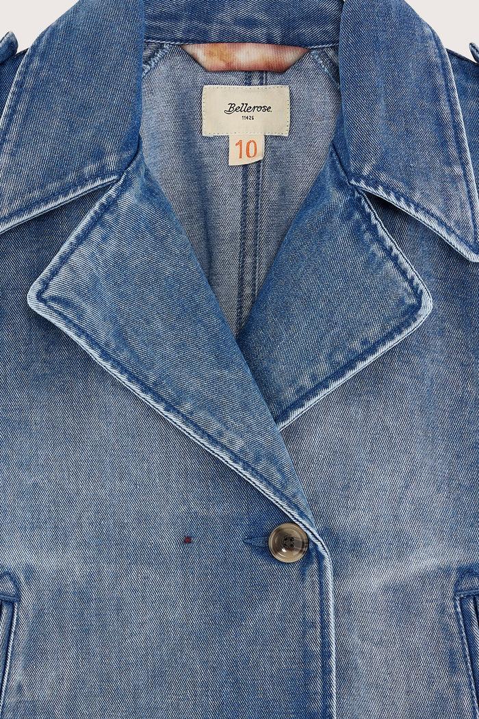 Bellerose Trench Court En Jean Oversize Pour Filles