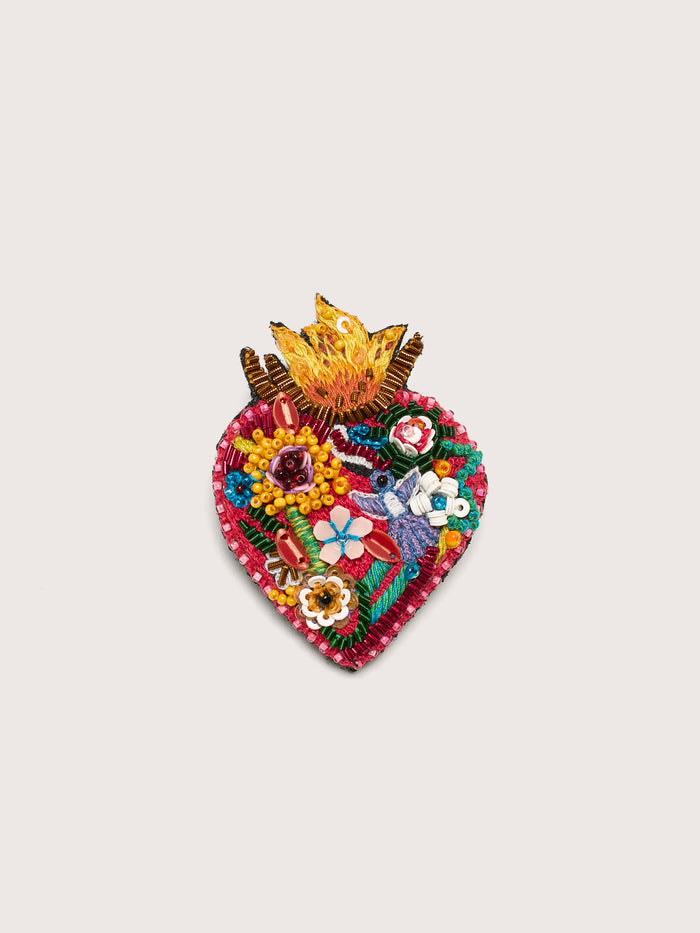 Trovelore Trovelore Broche Flaming Heart