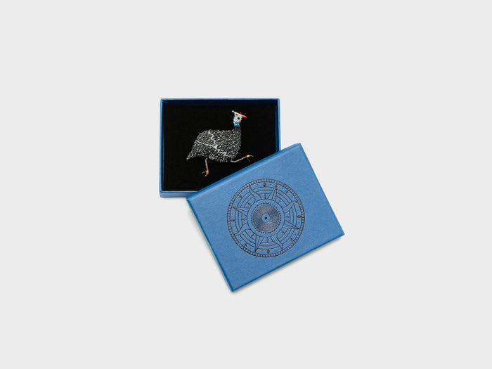 Trovelore Trovelore Guinea Fowl Brooch