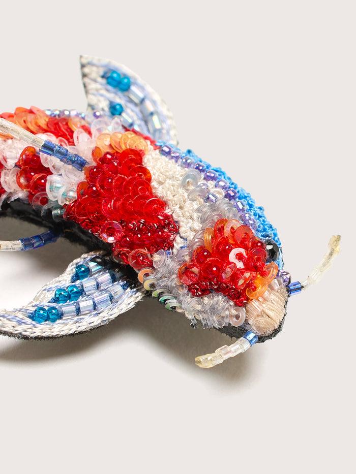 Trovelore Trovelore Kohaku Koi Fish Brooch Pin
