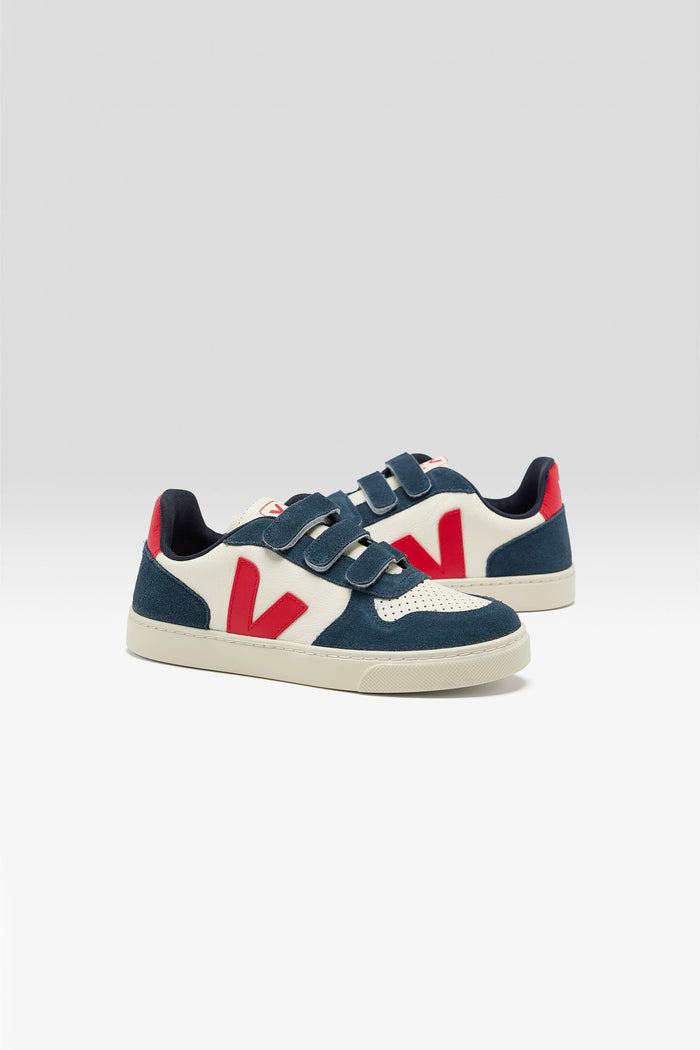 Veja Veja V-10 Chromefree Leather Sneakers For Kids