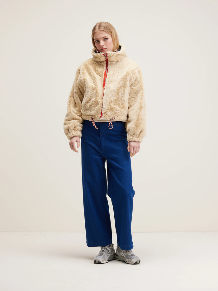 Bellerose Veste à Capuche Réversible Bleu Marine Pour Femmes