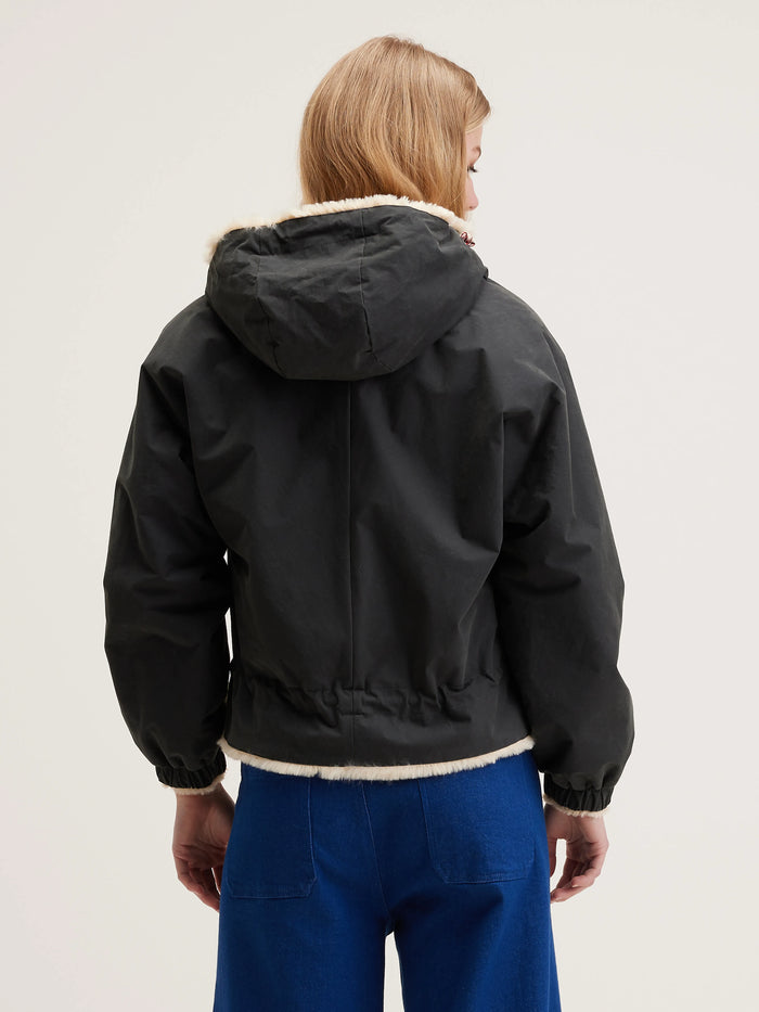 Bellerose Veste à Capuche Réversible Bleu Marine Pour Femmes