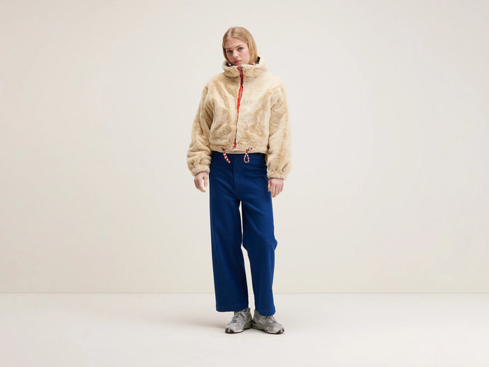 Bellerose Veste à capuche réversible bleu marine pour femmes