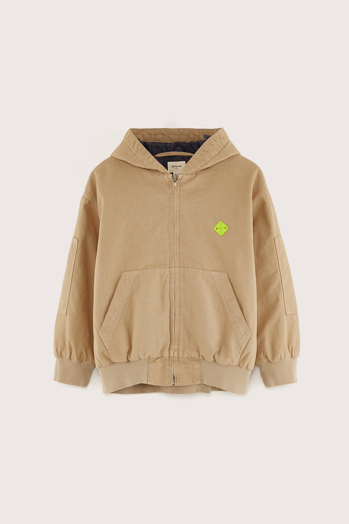 Bellerose Veste De Pluie Beige à Capuche Pour Garçons