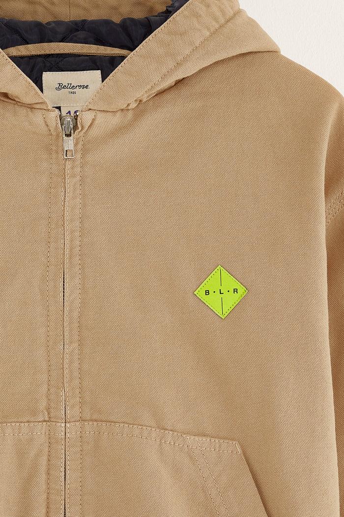 Bellerose Veste De Pluie Beige à Capuche Pour Garçons