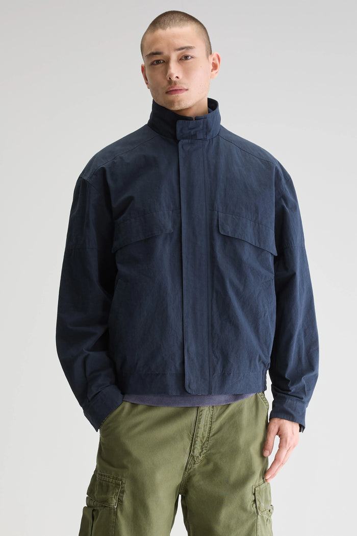 Bellerose Veste Décontractée Bleu Marine Pour Homme