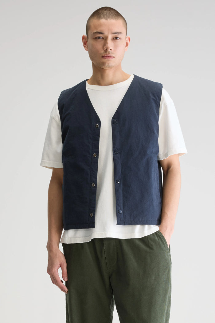 Bellerose Veste Sans Manches Réversible Bleu Pour Homme
