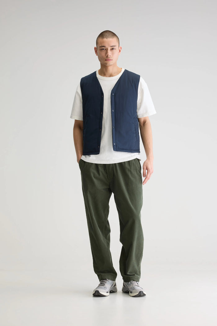 Bellerose Veste Sans Manches Réversible Bleu Pour Homme