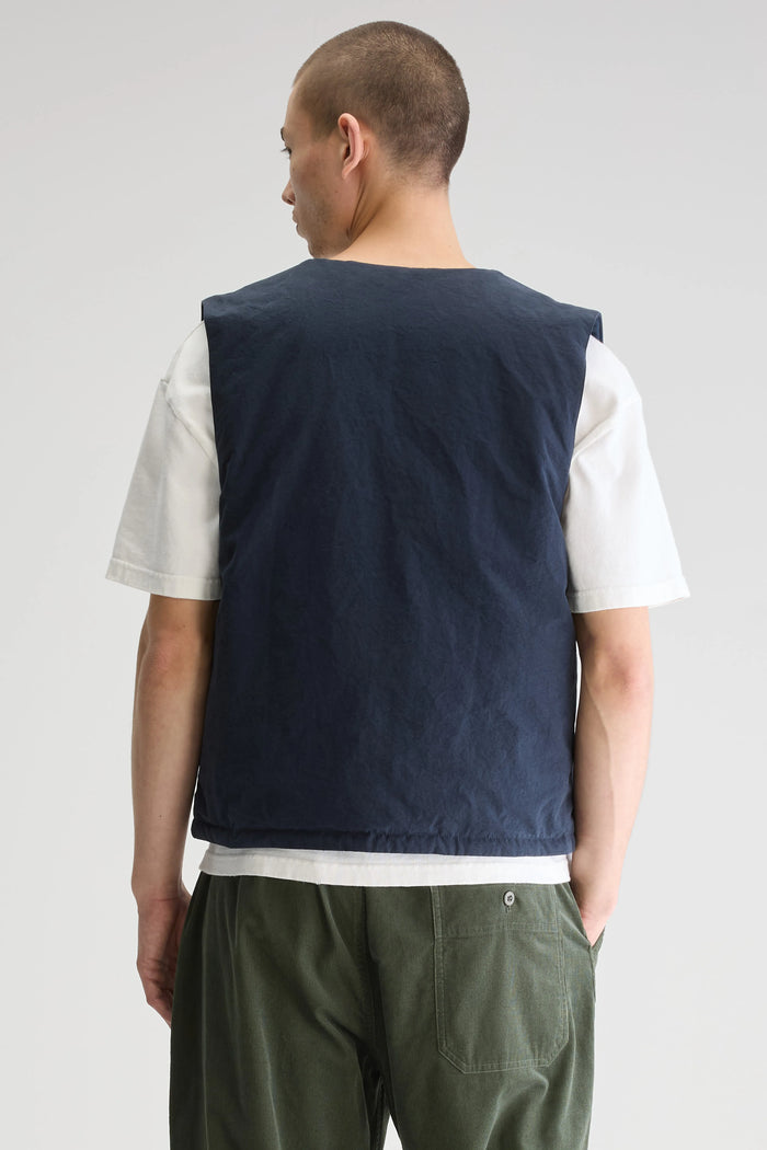Bellerose Veste Sans Manches Réversible Bleu Pour Homme