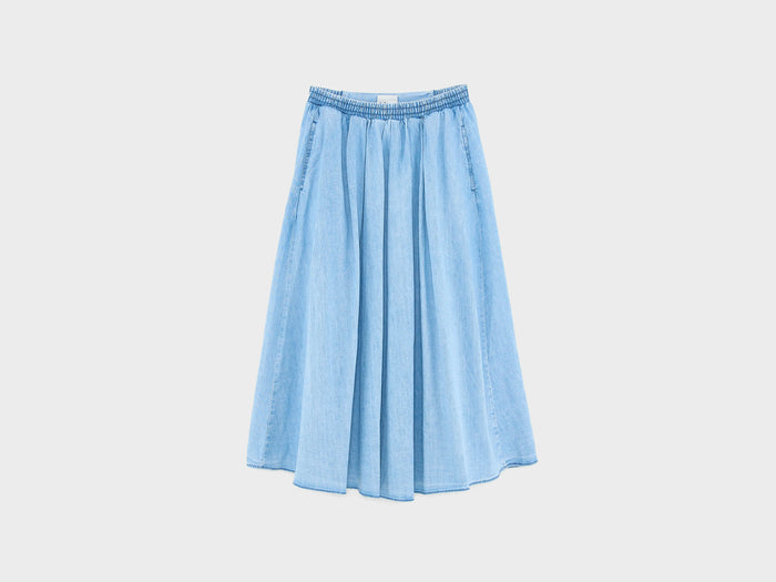 Bellerose Woogie midi a-line skirt (251 / W / LT BLUE BLEACH)
