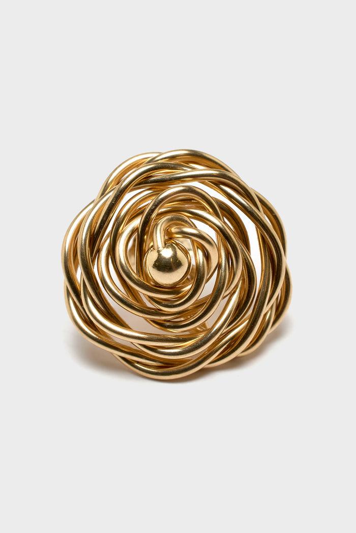 Yay Yay Large Rosa Chip Gold Earrings