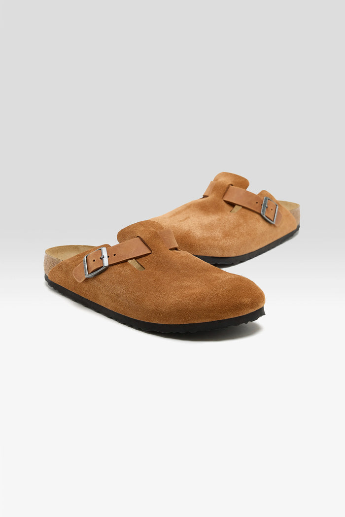 Birkenstock Birkenstock Boston Mixed Leather Clogs For Men