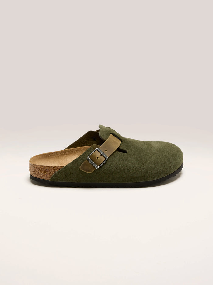 Birkenstock Birkenstock Sabots Birkenstock Boston En Cuir Mélangé Pour Hommes
