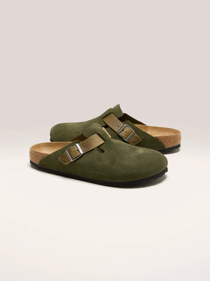 Birkenstock Birkenstock Sabots Birkenstock Boston En Cuir Mélangé Pour Hommes