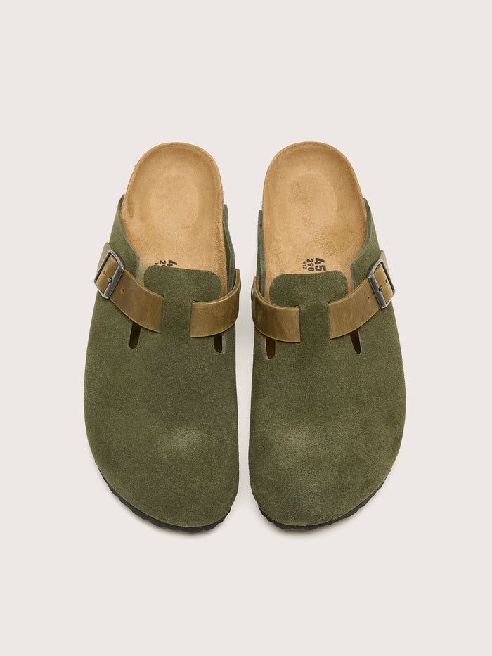 Birkenstock Birkenstock Sabots Birkenstock Boston En Cuir Mélangé Pour Hommes
