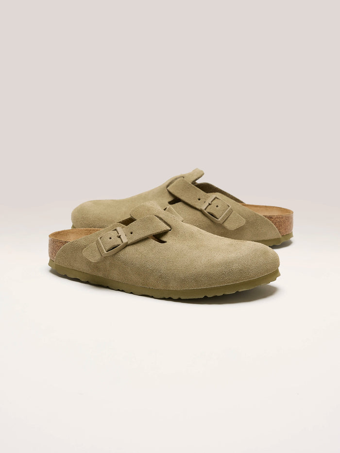 Birkenstock Birkenstock Sabots Birkenstock Boston Suede Pour Femmes