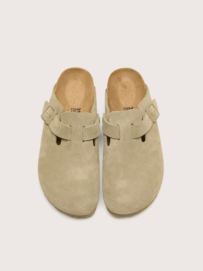Birkenstock Birkenstock Sabots Birkenstock Boston Suede Pour Femmes