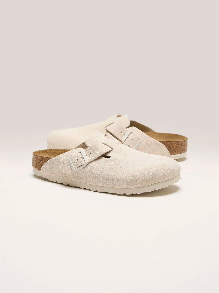 Birkenstock Birkenstock Sabots Birkenstock Boston Suede Pour Femmes