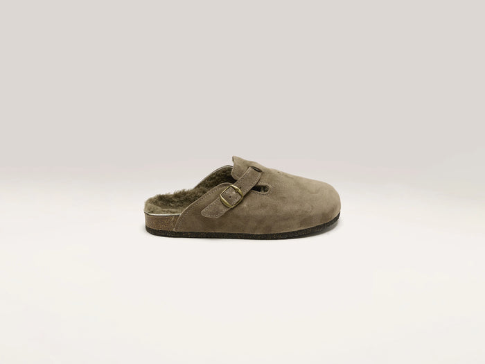 Bosabo Bosabo Sabots en Velour Taupe pour Femmes