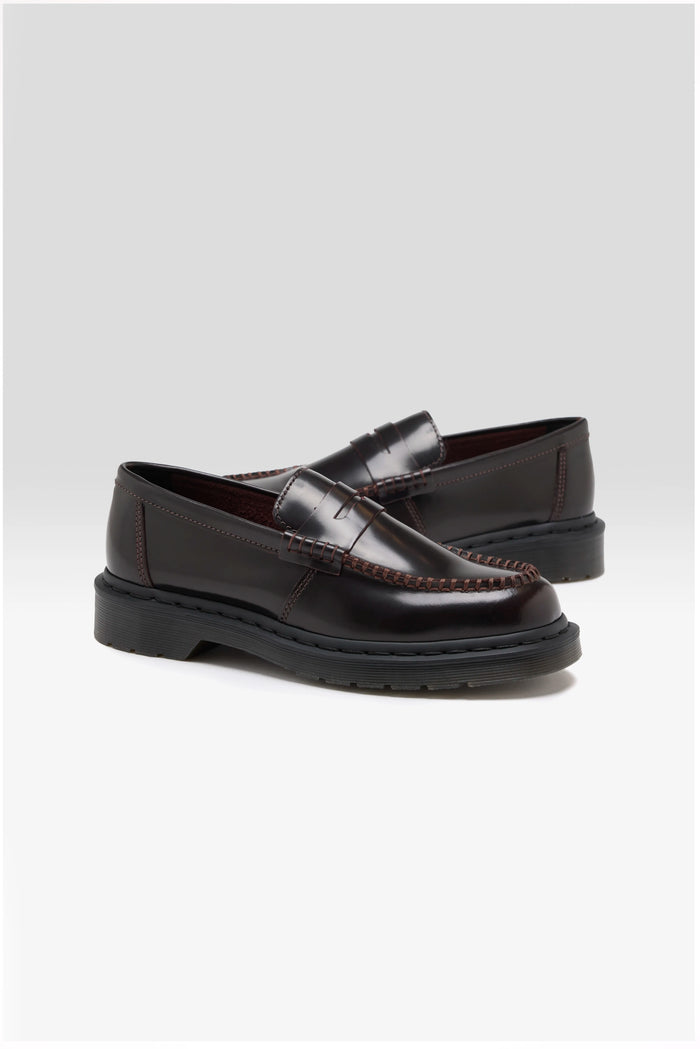 Dr Martens Dr. Martens Penton Cherry Red Leather Loafers