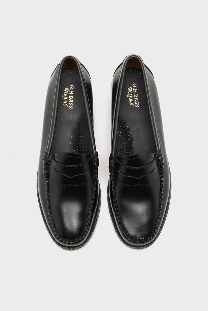 Gh Bass G. H. Bass Women's Weejuns Black Penny Loafers